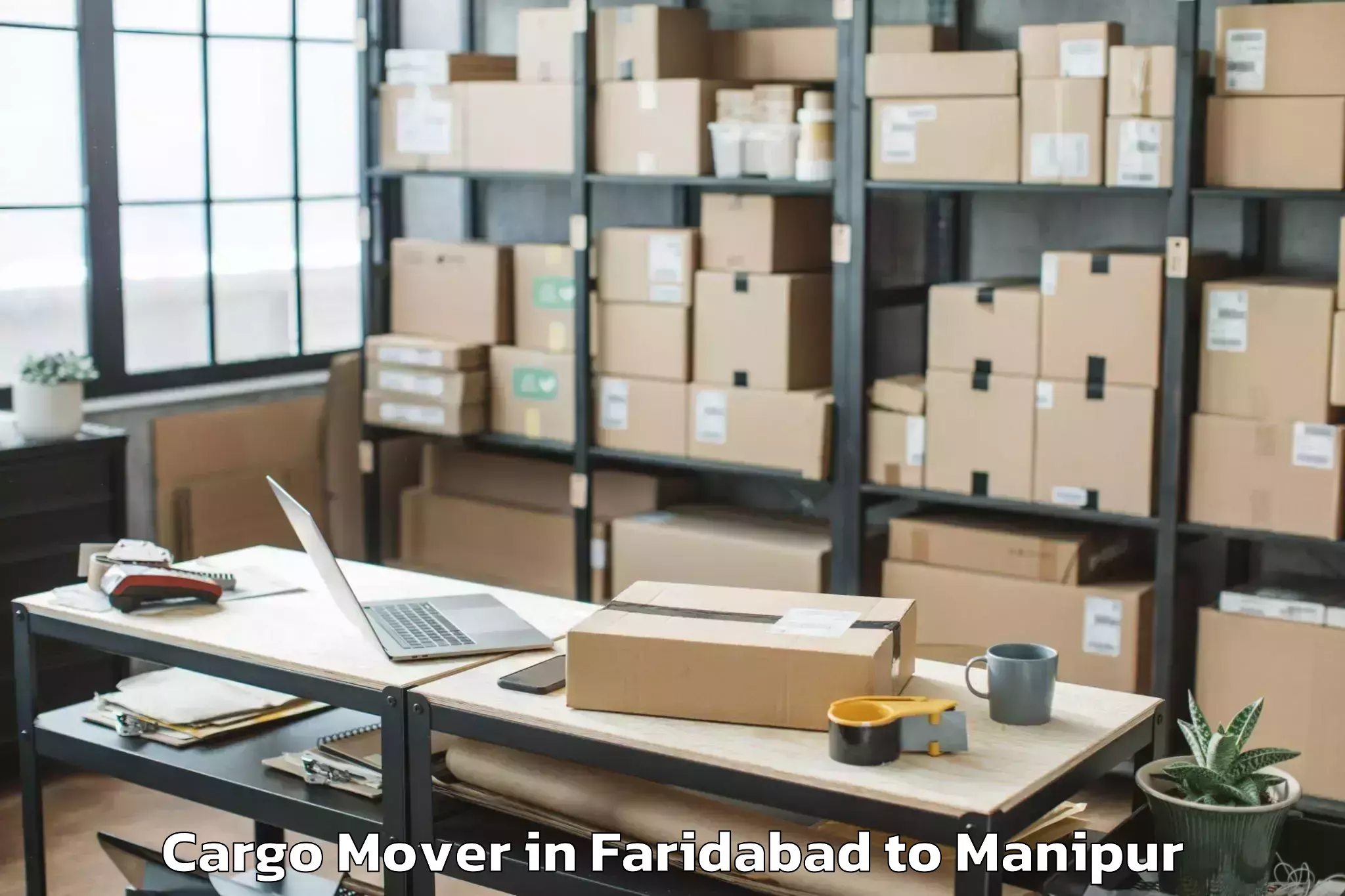 Book Faridabad to Lamshang Cargo Mover